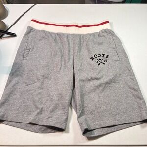 Roots‎ Cabin Sweat Shorts Men's Large Heather Gray EUC